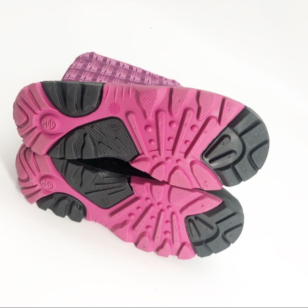 Kamik Waterproof Snow Boots Pink/Purple Sz 6 - Picture 4 of 5